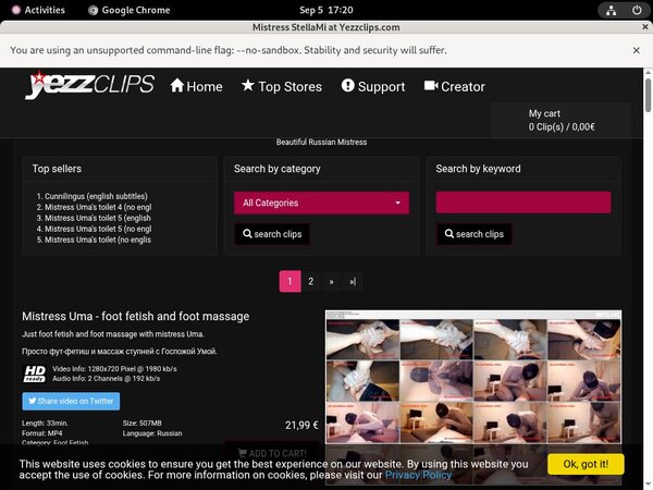 Active Mistress Stellami Passwords
