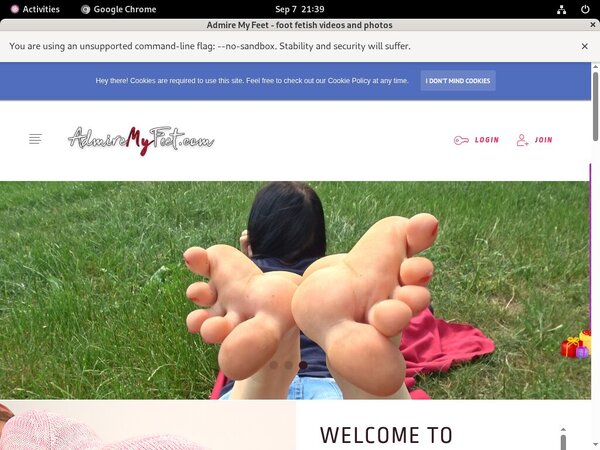 Admire My Feet With Free Trial