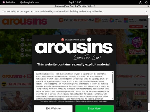 Arousins Sign In