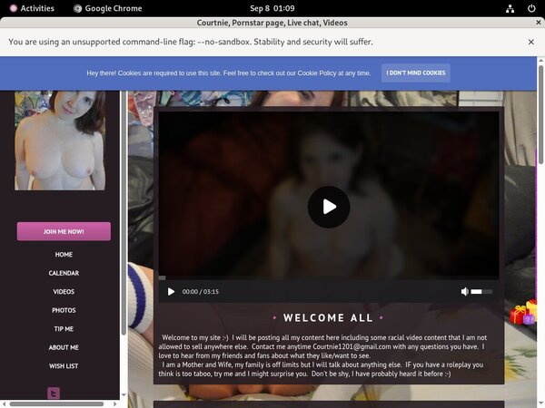 Courtnie.modelcentro.com Foot Fetish
