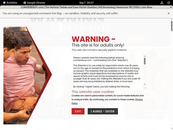 Cum Here Boy Home Page