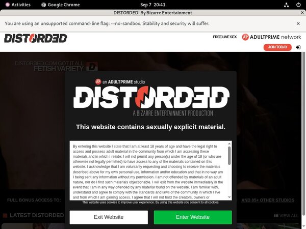 Distorded Free Sign Up