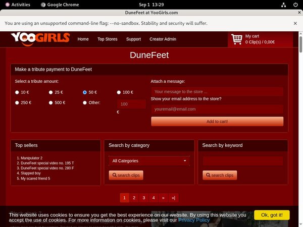 Dunefeet Login Password