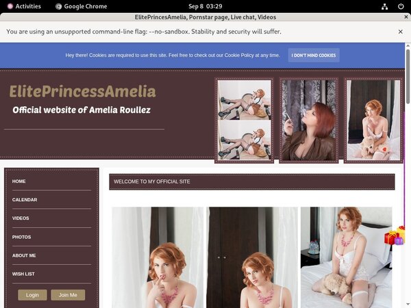ElitePrincesAmelia Discount Registration