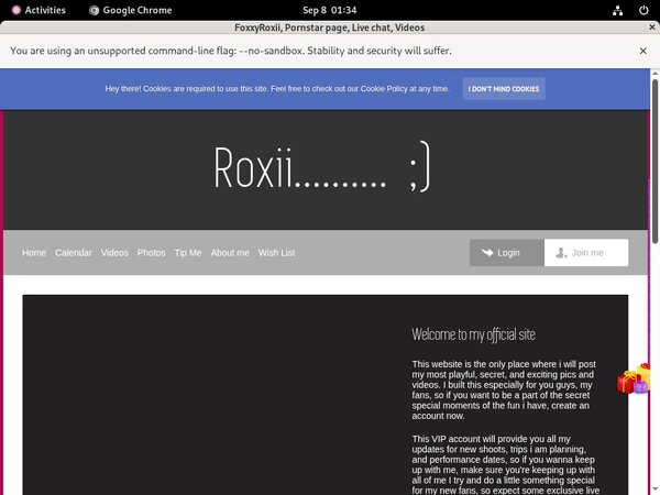 Foxxyroxii Paypal?