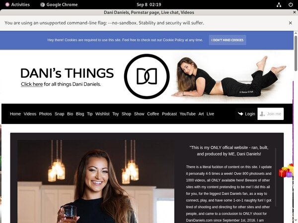 Free Danidaniels.com Username And Pass