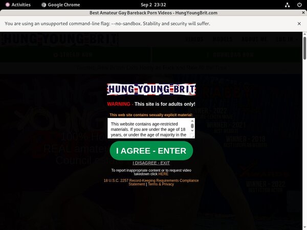 Free Hung Young Brit Coupon