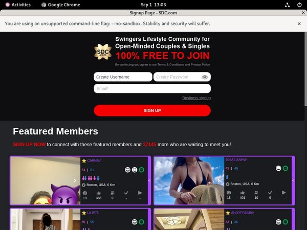 Free Swingers Date Club Account Login