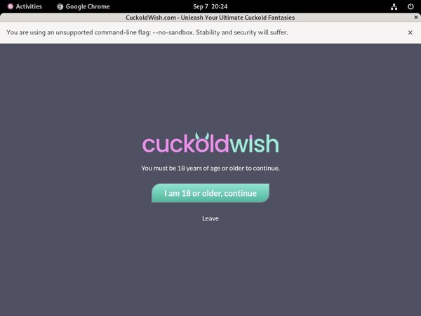 Get Discount Cuckold Wish