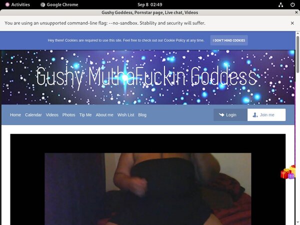 Gushy Goddess With Discover Card Gushy Goddess With Discover Card