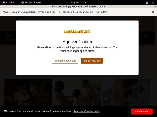Log In Univers Black