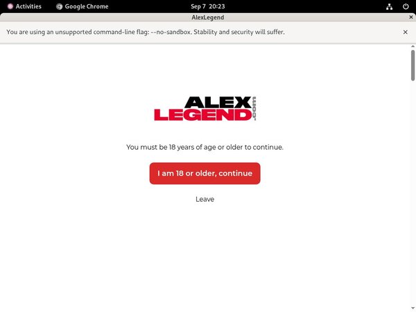Login For Alexlegend.com