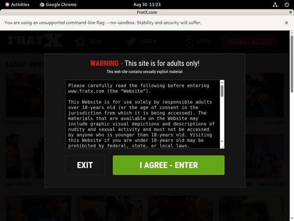 Login Fraternityx.com