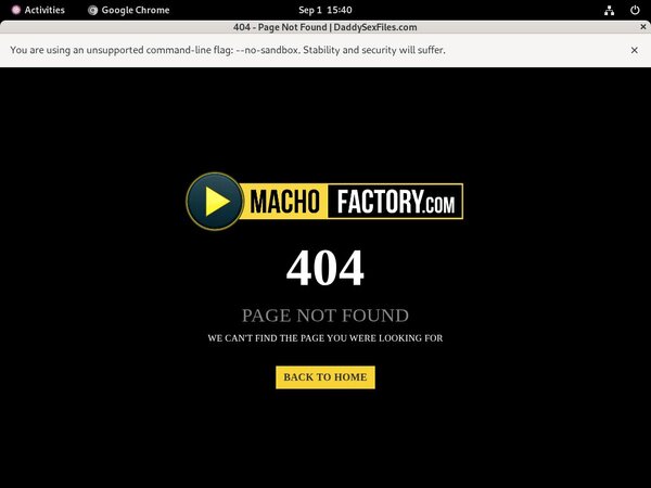 Macho Factory Website