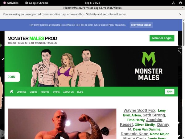 MonsterMales Free Acounts