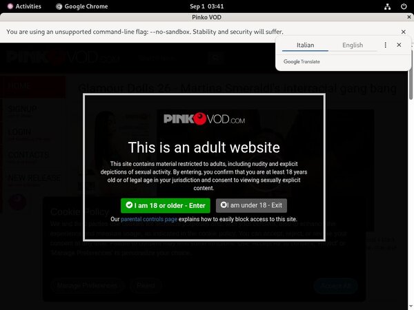 New Free Pink O VOD Account
