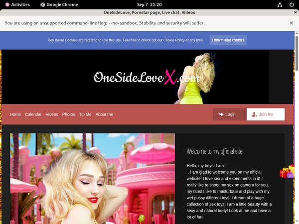 OneSideLove Mobile Account