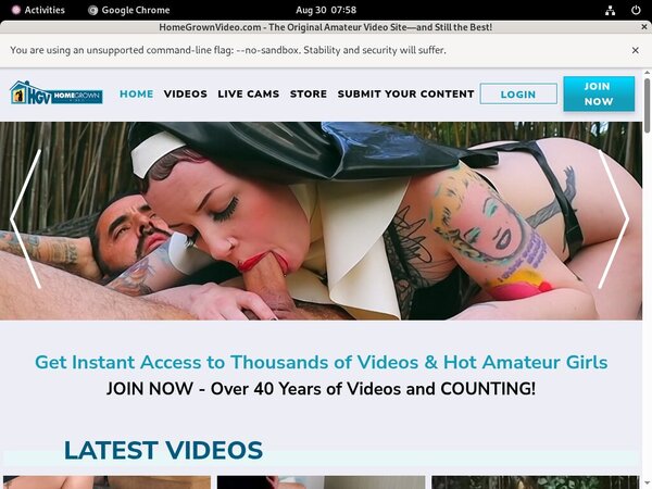 Password To Homegrownvideo.com