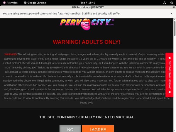 Pervcity Promotion