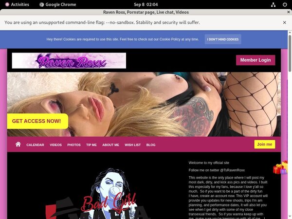 Ravenroxx.com Active Password