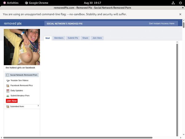 Removed Pix Password Site