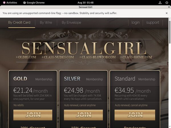 Sensual Girl Account Trial