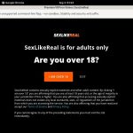 Sex Like Real Membership Trial