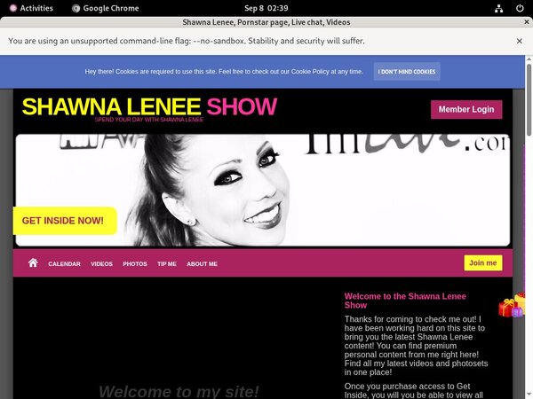 Shawnaleneeshow.modelcentro.com Naked