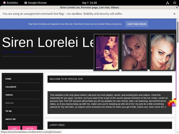 Sirenloreleileex.modelcentro.com Instagram