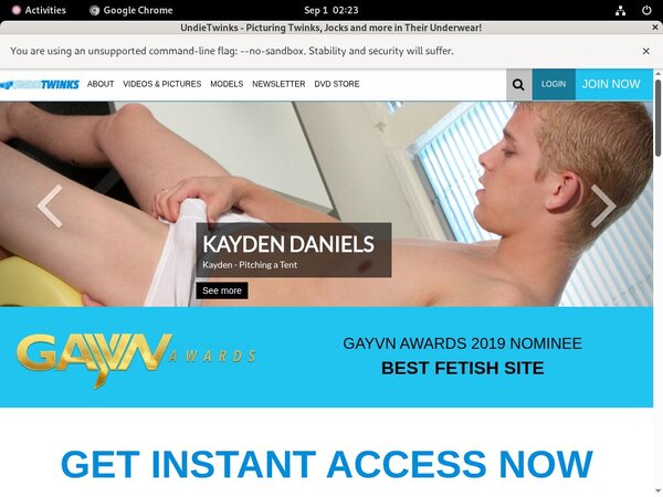 Undie Twinks Pwds