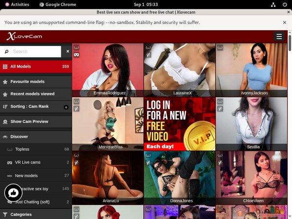 Xlovecam.com User Name